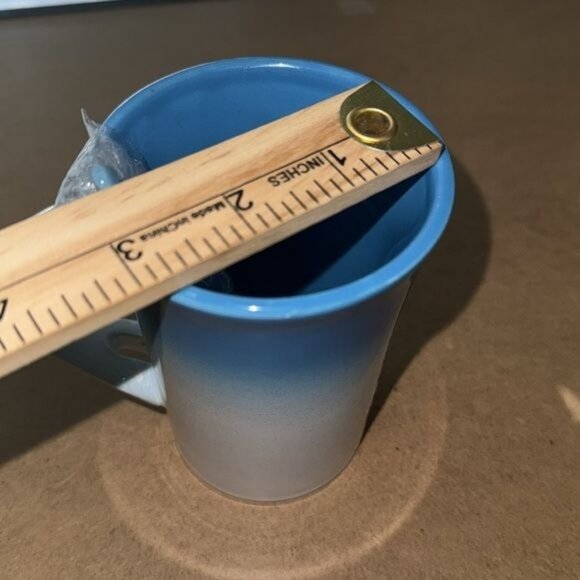 Ceramic Dreamcatcher Mug With Blue Gradient & Spoon Set - Picture 7 of 8